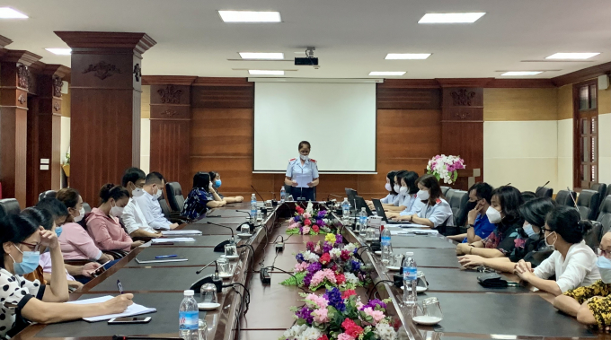 Đoàn Thanh tra chuyên ngành BHXH tỉnh Quảng Ninh công bố Quyết định thanh tra các Doanh nghiệp trên địa bàn tỉnh. (Nguồn ảnh: BHXH tỉnh Quảng Ninh).