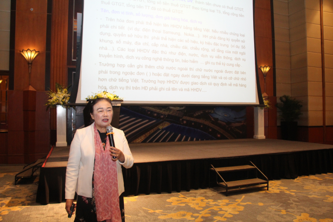 Bà Nguyễn Thị Cúc – Chủ tịch VTCA cập nhật chính sách thuế cho doanh nghiệp