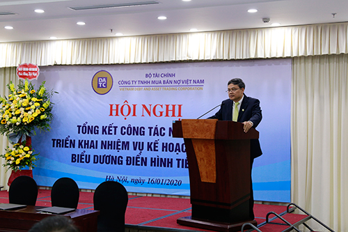Phó Tổng Giám đốc phụ trách DATC, ông Phạm Mạnh Thường phát biểu tại hội nghị