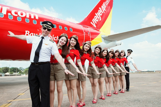 Vietjet Air là hãng hàng không khai thác nhiều chuyến bay nhất trong tháng Tết với 13.443 chuyến bay