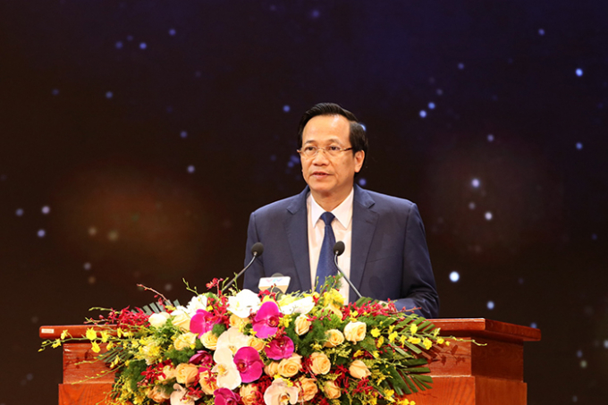 Bộ trưởng Bộ Lao động - Thương binh và Xã hội Đào Ngọc Dung phát biểu
