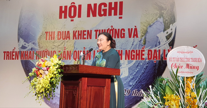 Bà Nguyễn Thị Cúc – Chủ tịch VTCA phát biểu