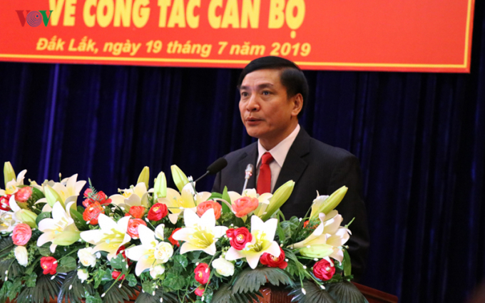 Tân Bí thư Tỉnh Ủy Đắk Lắk Bùi Văn Cường.