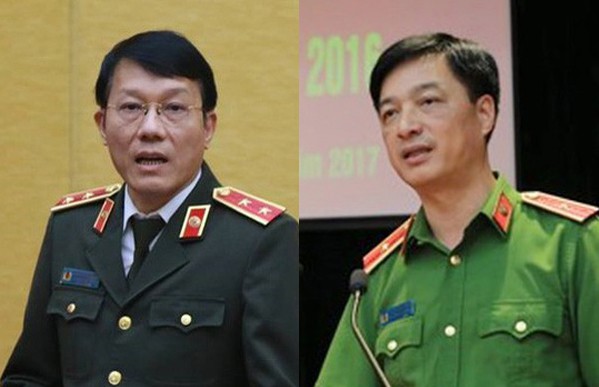 Hai tân Thứ trưởng Bộ Công an Lương Tam Quang và Nguyễn Duy Ngọc.