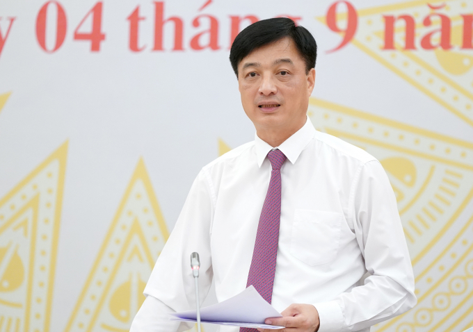 Thứ trưởng Bộ Công an Nguyễn Duy Ngọc trả lời báo chí chiều 4/9 - Ảnh: VGP.