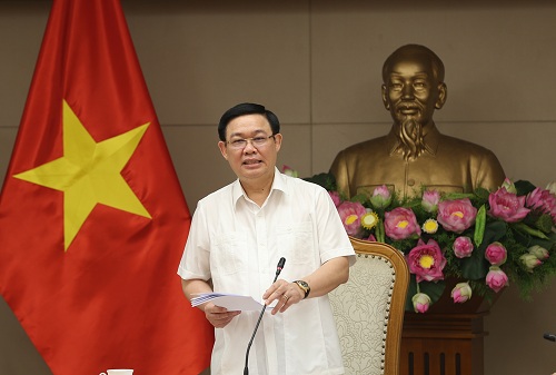 Phó thủ tướng Vương Đình Huệ chủ trì cuộc họp chiều 6/9.
