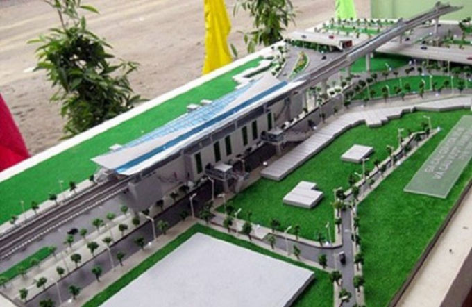 Mô hình thiết kế tuyến metro số 2 Nam Thăng Long - Trần Hưng Đạo.