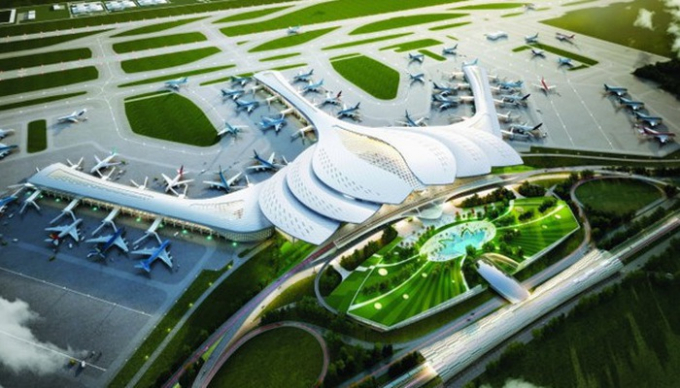 Phối cảnh thiết kế sân bay Long Thành.