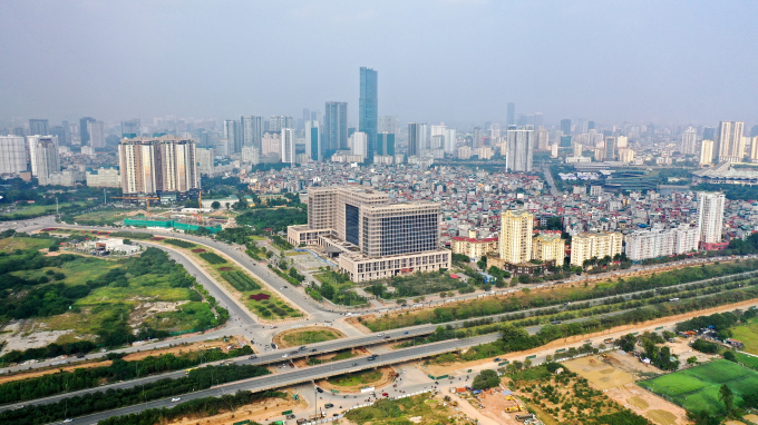 Khu vực Mỹ Đình đang là trung tâm hành chính - kinh tế mới của Hà Nội.