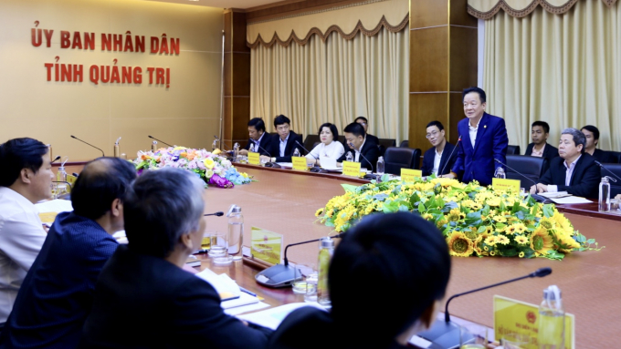 Chủ tịch HĐQT T&T Group Đỗ Quang Hiển phát biểu tại buổi làm việc.