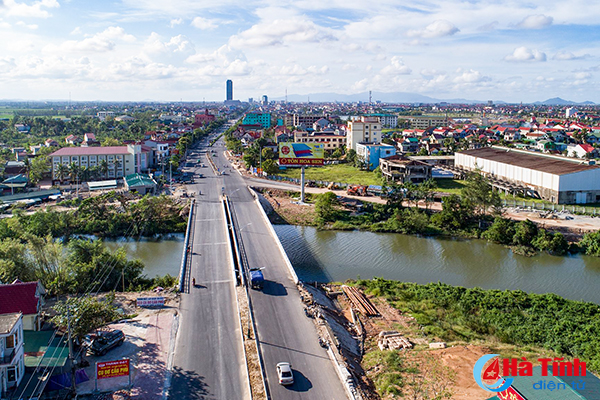 Khu đất xây dựng dự án nằm phía Nam cầu Phủ, thuộc xã Thạch Bình (TP Hà Tĩnh). Ảnh: Báo Hà Tĩnh.