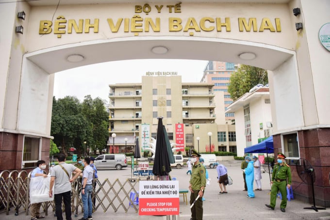 Hiện BV Bạch Mai đã được phong tỏa toàn bệnh viện, nội bất xuất, ngoại bất nhập.