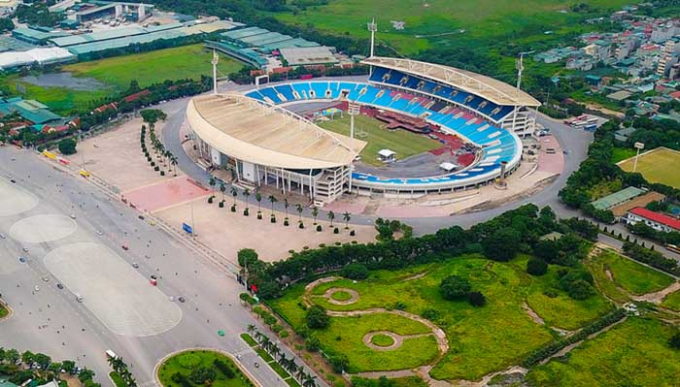 Khu đất UBND quận Nam Từ Liêm muốn xây quảng trường nằm đối diện sân vận động Mỹ Đình.