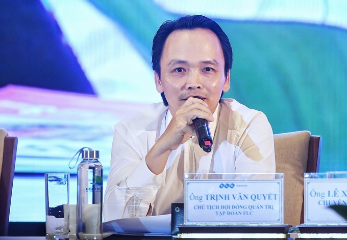 Ông Trịnh Văn Quyết, Chủ tịch Tập đoàn FLC phát biểu tại hội thảo.