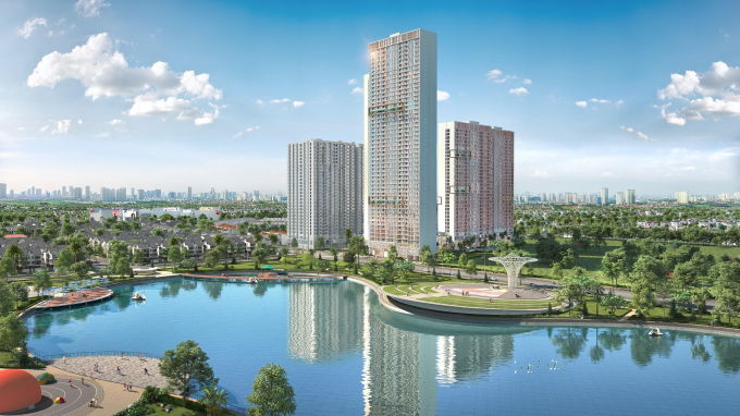 Không gian sống xanh tại dự án Anland Lakeview, Khu đô thị Dương Nội, Hà Đông, Hà Nội.