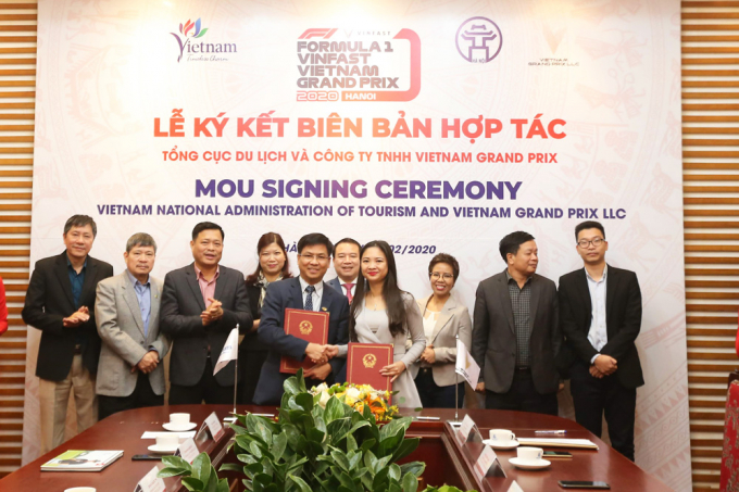 Tổng cục Du lịch và Vietnam Grand Prix ký kết hợp tác quảng bá du lịch gắn với giải đua xe Formula 1