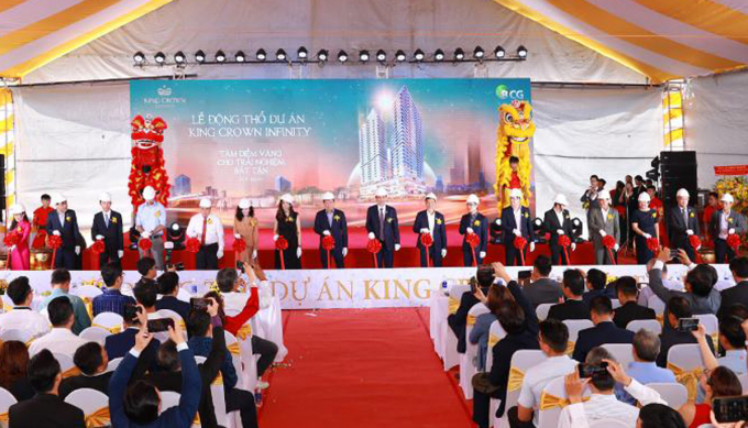 Chủ đầu tư dự án Khu phức hợp căn hộ kết hợp thương mại, dịch vụ, (King Crown Infinity - 218 Võ Văn Ngân) đã tiến hành động thổ và thu tiền giữ chổ khách hàng