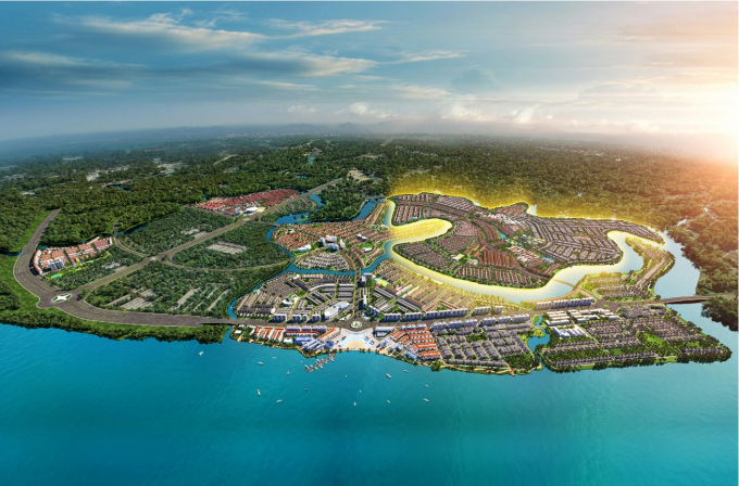 Đô thị đảo Phượng Hoàng thuộc dự án Aqua City sở hữu lợi thế vị trí kết nối đắc địa cùng quy hoạch sinh thái rộng lớn