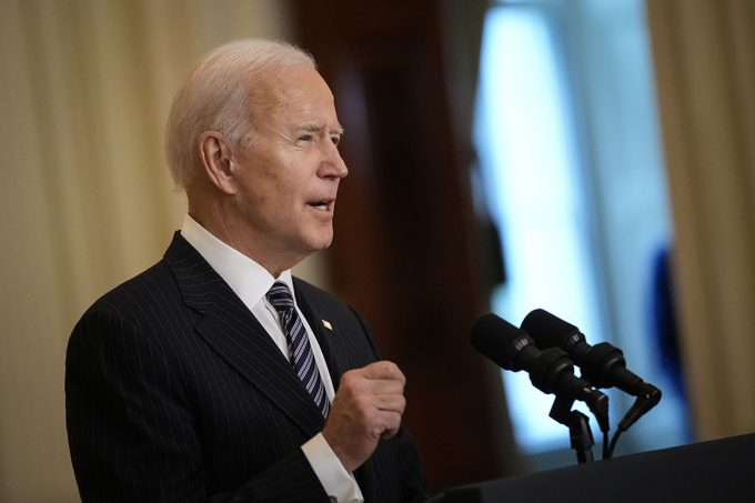 Tổng thống Joe Biden sẵn sàng thảo luận cùng lưỡng đảng về nguồn ngân sách cho đề xuất đầu tư 2.000 tỷ USD. Ảnh: VOX