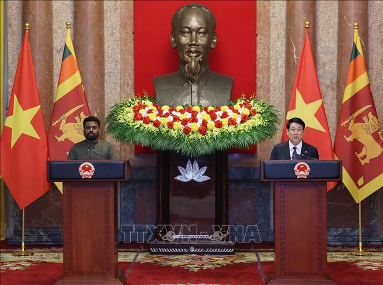 Chủ tịch nước Lương Cường hội đàm với Tổng thống Sri Lanka- Ảnh 2.