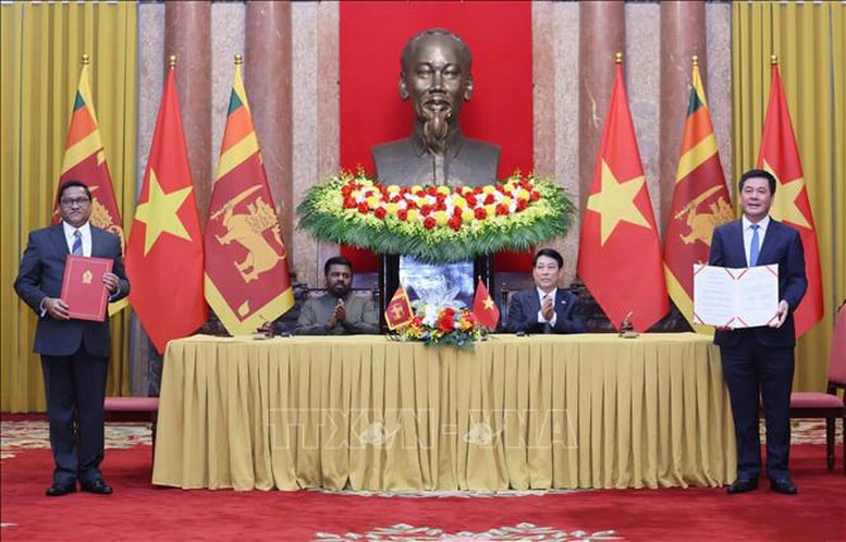 Chủ tịch nước Lương Cường hội đàm với Tổng thống Sri Lanka- Ảnh 4.