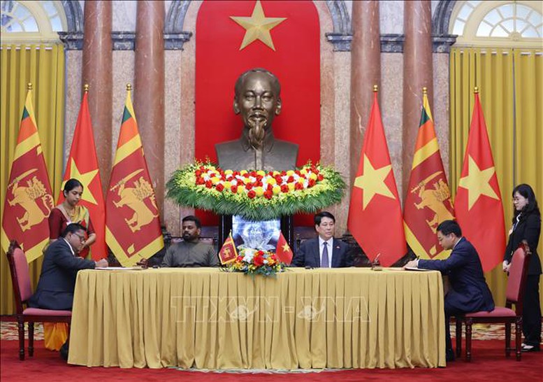 Chủ tịch nước Lương Cường hội đàm với Tổng thống Sri Lanka- Ảnh 5.