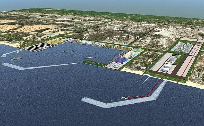 An illustration of the Hai Lang LNG to power center project in Quang Tri province, central Vietnam. Photo courtesy of the investor consortium.