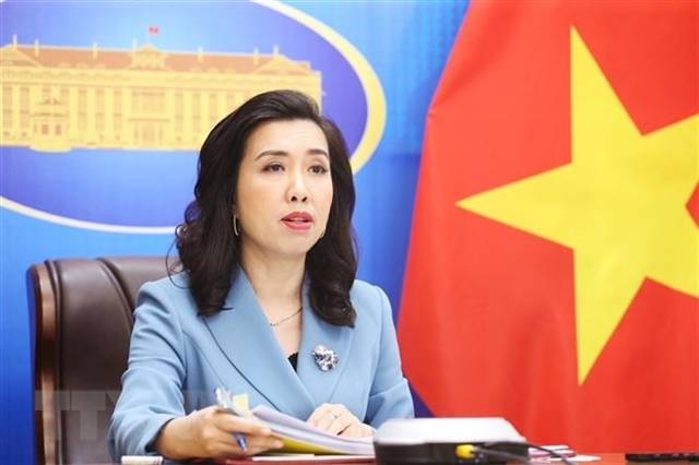 Le Thi Thu Hang, spokeswoman of Vietnam's Ministry of Foreign Affairs. Photo courtesy of VNA.