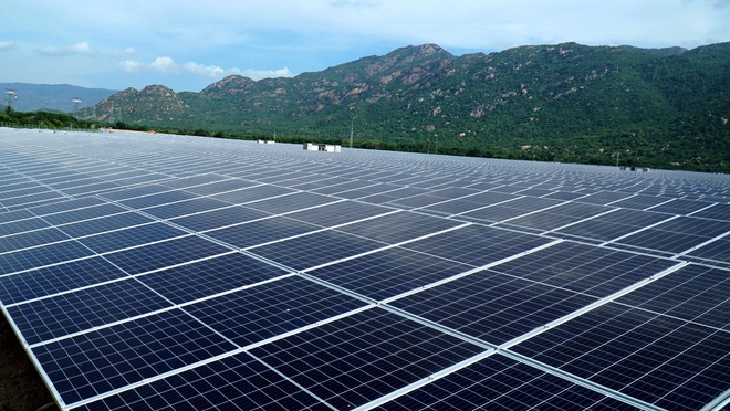 A solar power project in Binh Thuan province, south central Vietnam. Photo courtesy of BB Power Holdings.