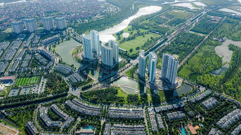The Ecopark urban area in Hung Yen province is praised as the most livable, classy eco-urban city in northern Vietnam. Photo courtesy of Ecopark JSC.