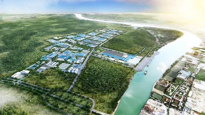 Nam Cau Kien industrial park, invested by Shinec, in Haiphong city. Photo courtesy of the company.