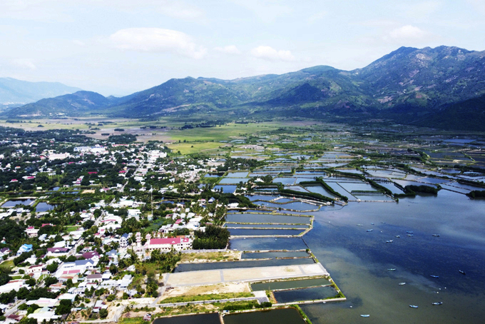 An aerial view of Cam Lam district, Khanh Hoa province. Photo courtesy of Khanh Hoa Online.