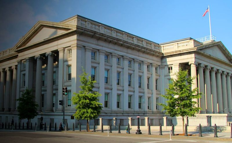 The Treasury Department building in Washington D.C. Photo courtesy of the department.