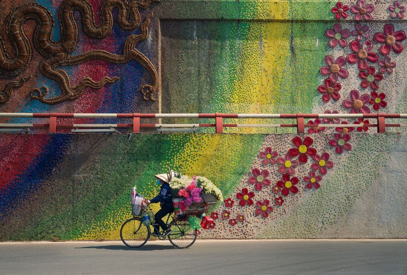 “Bike with flowers”, taken by Nguyen Phuc Thanh.