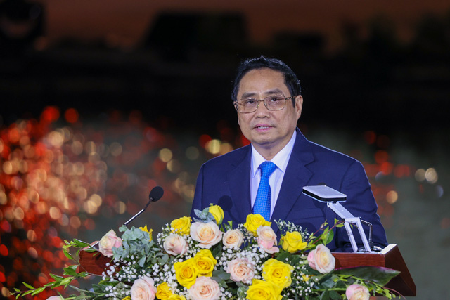 PM Pham Minh Chinh at the National Tourism Year event in Quang Nam province, central Vietnam, March 28, 2022. Photo by The Investor/Thanh Van.