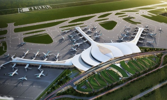 An artist's impression of Long Thanh international airport in the southern province of Dong Nai. Photo courtesy of Airports Corporation of Vietnam (ACV).