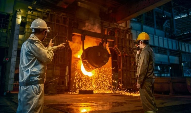 Production at a steel making plant of Hoa Phat Group in Hai Duong province, northern Vietnam. Photo courtesy of the company.