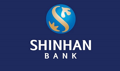 Logo of Shinhan Bank. Photo courtesy of the lender. 