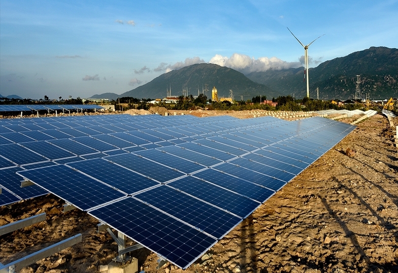 A solar farm invested by Trung Nam Group in Ninh Thuan province, south central Vietnam. Photo courtesy of the company.