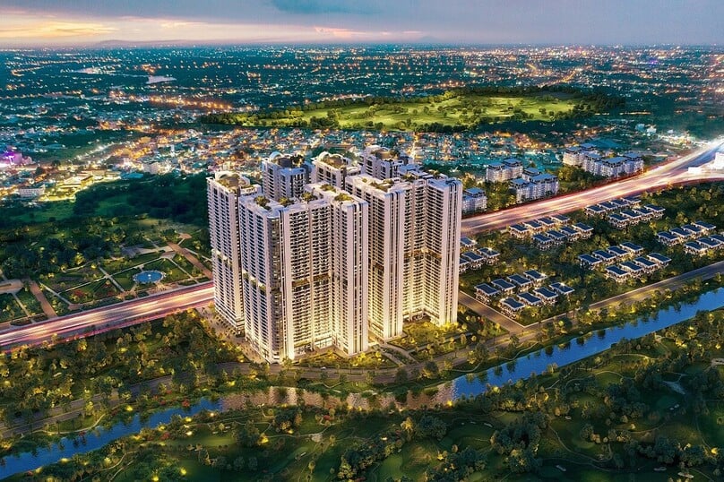 The Astral City apartment and trade complex project, invested by Phat Dat Corporation, in Binh Duong province, central Vietnam.