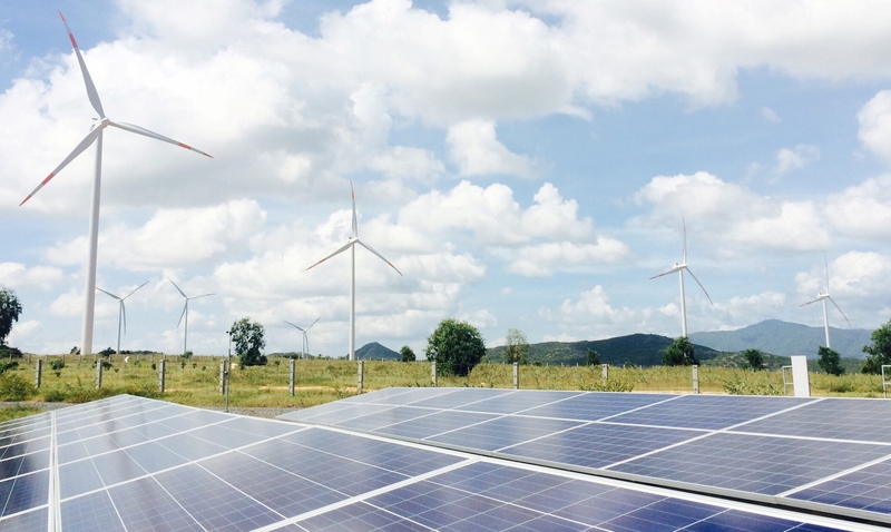  The Loi Hai 2 wind power plant, invested by REE, in Ninh Thuan province, south central Vietnam. Photo courtesy of REE.