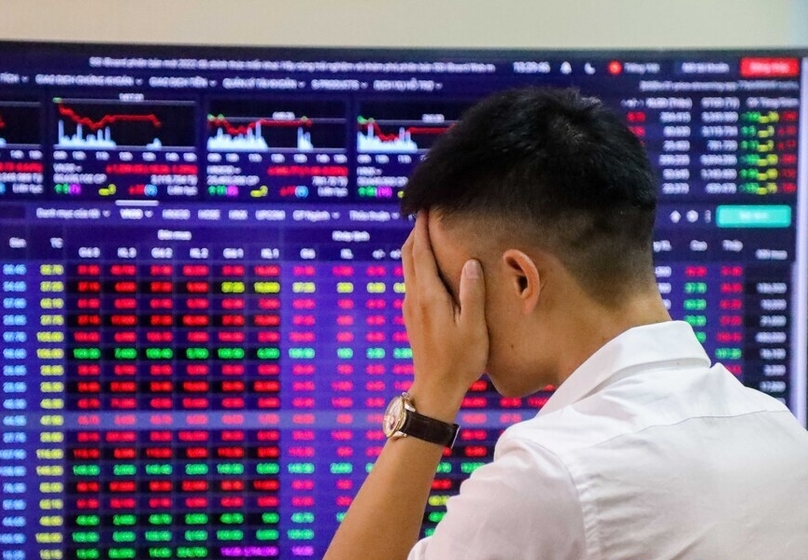 Negative sentiment pervades the Vietnamese stock market on May 6, 2022. Photo by The Investor/Trong Hieu.