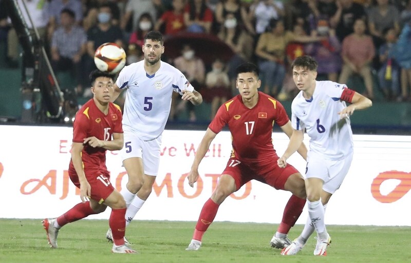 U23 Vietnam and U23 Philippines competed for first place in Group A on May 8, 2022. Photo courtesy of Vietnam News Agency.