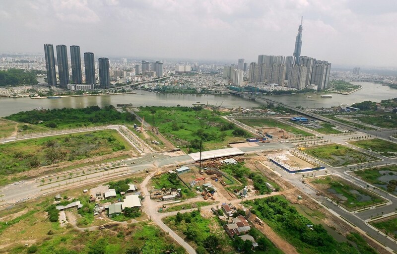 Surging land prices in the suburbs were attributed to speculative activities. Photo courtesy of Vietnam News Agency.