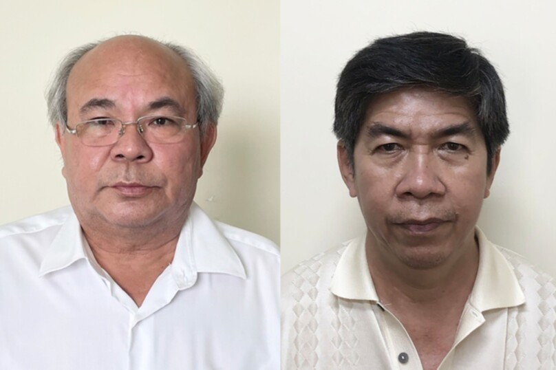  Hoa Cong Hau (L) and Le Thanh Lu. Photo courtesy of the Ministry of Public Security.