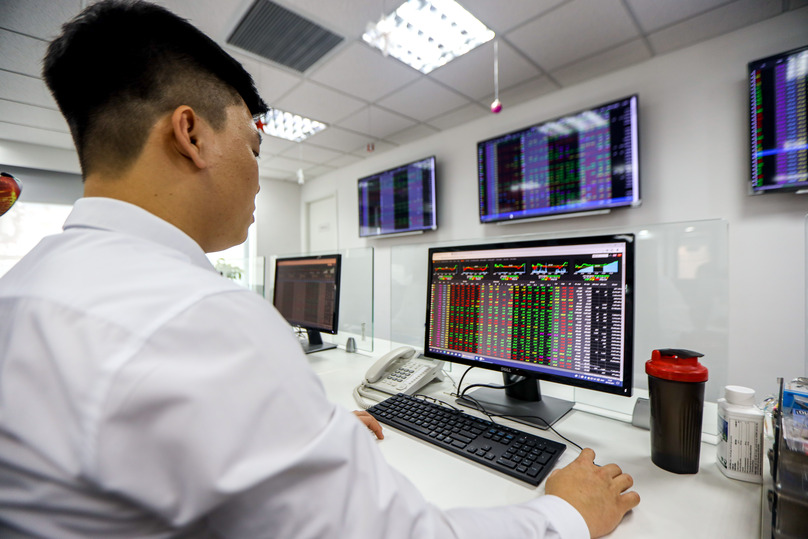 The Vietnamese stock market rallies on May 17, 2022. Photo by The Investor/Trong Hieu.