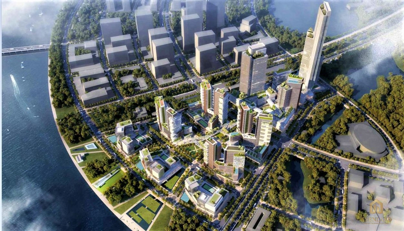 An artist’s impression of the Thu Thiem Eco City project. Photo courtesy of the project developer. 
