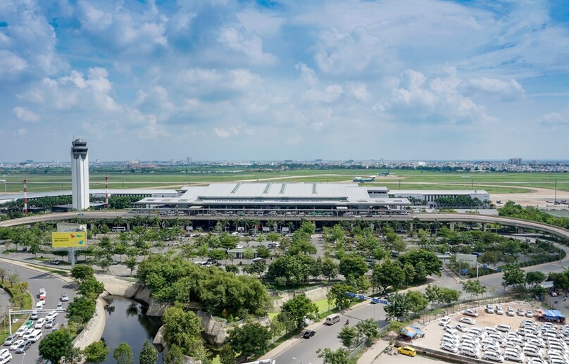 An aerial view of Tan Son Nhat International Airport. Photo courtesy of VOV.