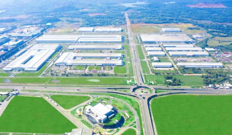 A bird’s eye view of Thaco Chu Lai Industrial Park in Quang Nam province, central Vietnam. Photo courtesy of Thaco. 