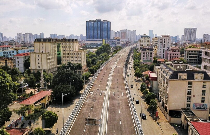 A Ring Road 2 section from Nga Tu So to Nga Tu Vong, Hanoi. Photo courtesy of Vietnam News Agency.